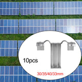 Maxbell Maxbell 10Pcs Solar Panel Drainage Clips Sturdy Photovoltaic Panel Water Guide Clamp 30mm