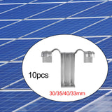 Maxbell Maxbell 10Pcs Solar Panel Drainage Clips Sturdy Photovoltaic Panel Water Guide Clamp 30mm