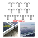 Maxbell Maxbell 10Pcs Solar Panel Drainage Clips Sturdy Photovoltaic Panel Water Guide Clamp 30mm