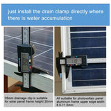 Maxbell Maxbell 10Pcs Solar Panel Drainage Clips Sturdy Photovoltaic Panel Water Guide Clamp 30mm