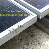 Maxbell Maxbell 10Pcs Solar Panel Drainage Clips Sturdy Photovoltaic Panel Water Guide Clamp 30mm