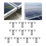 Maxbell Maxbell 10Pcs Solar Panel Drainage Clips Sturdy Photovoltaic Panel Water Guide Clamp 30mm
