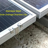 10Pcs Solar Panel Drainage Clips Sturdy Photovoltaic Panel Water Guide Clamp 35mm