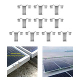10Pcs Solar Panel Drainage Clips Sturdy Photovoltaic Panel Water Guide Clamp 35mm
