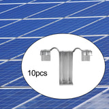 Maxbell Maxbell 10Pcs Solar Panel Drainage Clips Sturdy Photovoltaic Panel Water Guide Clamp 40mm