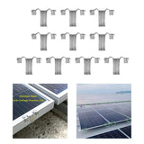 Maxbell Maxbell 10Pcs Solar Panel Drainage Clips Sturdy Photovoltaic Panel Water Guide Clamp 40mm