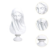 Veiled Female Bust Statue Sculpture Decor Nordic Goddess Statue for Cabinets L
