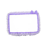 Maxbell Maxbell Computer Screen Frame Border Cover Lace Fabric Protective Case with Bowknot 17 to 22 inch violet