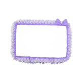 Maxbell Maxbell Computer Screen Frame Border Cover Lace Fabric Protective Case with Bowknot 17 to 22 inch violet