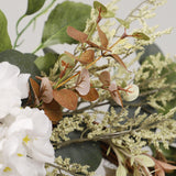 Maxbell Maxbell Artificial Eucalyptus Wreath Front Door Wedding Artificial Flower Hydrangeas