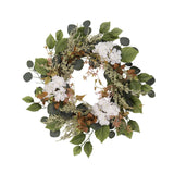 Maxbell Maxbell Artificial Eucalyptus Wreath Front Door Wedding Artificial Flower Hydrangeas