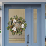 Maxbell Maxbell Artificial Eucalyptus Wreath Front Door Wedding Artificial Flower Hydrangeas