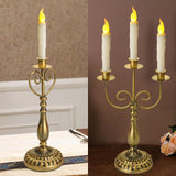 Maxbell Maxbell Iron Candle Holder Candelabra Party Valentine's Day Mantel Metal Candlestick 3 Arm