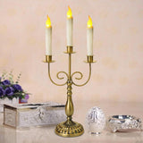 Maxbell Maxbell Iron Candle Holder Candelabra Party Valentine's Day Mantel Metal Candlestick 3 Arm