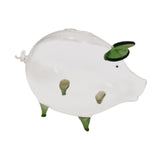 Maxbell Maxbell Glass Pig Piggy Bank Birthday Gift Storage Bottle Decorative Statue Canister purple