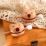Maxbell Maxbell Capibara Wooden Fish Drum Decorative Tabletop Ornament for Desk Office Shelf Drowsy
