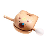 Maxbell Maxbell Capibara Wooden Fish Drum Decorative Tabletop Ornament for Desk Office Shelf Drowsy
