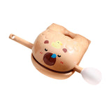 Maxbell Maxbell Capibara Wooden Fish Drum Decorative Tabletop Ornament for Desk Office Shelf Drowsy