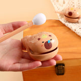 Maxbell Maxbell Capibara Wooden Fish Drum Decorative Tabletop Ornament for Desk Office Shelf Drowsy