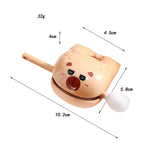 Maxbell Maxbell Capibara Wooden Fish Drum Decorative Tabletop Ornament for Desk Office Shelf Wearing Sunglasses