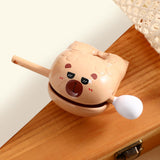 Maxbell Maxbell Capibara Wooden Fish Drum Decorative Tabletop Ornament for Desk Office Shelf Wearing Sunglasses