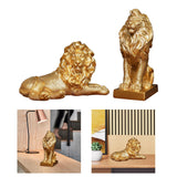 Maxbell Maxbell Lion Sculpture Table Centerpiece Modern Lion Statue for Bedroom Home Cabinet Seat