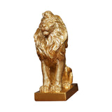 Maxbell Maxbell Lion Sculpture Table Centerpiece Modern Lion Statue for Bedroom Home Cabinet Seat