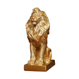Maxbell Maxbell Lion Sculpture Table Centerpiece Modern Lion Statue for Bedroom Home Cabinet Seat