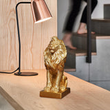 Maxbell Maxbell Lion Sculpture Table Centerpiece Modern Lion Statue for Bedroom Home Cabinet Seat