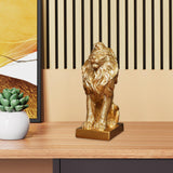 Maxbell Maxbell Lion Sculpture Table Centerpiece Modern Lion Statue for Bedroom Home Cabinet Seat