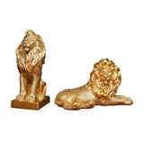 Maxbell Maxbell Lion Sculpture Table Centerpiece Modern Lion Statue for Bedroom Home Cabinet Seat