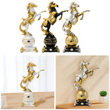Maxbell Maxbell Resin Statue Figure Standing Horse Figurine Business Office Animal Sculpture White