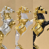 Maxbell Maxbell Resin Statue Figure Standing Horse Figurine Business Office Animal Sculpture White