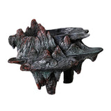Maxbell Maxbell Resin Rockery Bonsai Art Pot Flowerpot 7.8x5x5.9inch for Decorating Entrance Black