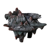 Maxbell Maxbell Resin Rockery Bonsai Art Pot Flowerpot 7.8x5x5.9inch for Decorating Entrance Black