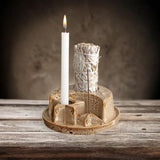 Maxbell Maxbell Sage Holder Ceramic Unique Palo Santo Holder for Cabinet Dining Room Desktop Brown and White