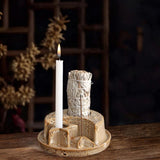 Maxbell Maxbell Sage Holder Ceramic Unique Palo Santo Holder for Cabinet Dining Room Desktop Brown and White