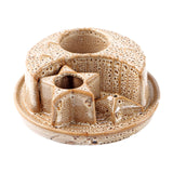 Maxbell Maxbell Sage Holder Ceramic Unique Palo Santo Holder for Cabinet Dining Room Desktop Brown and White