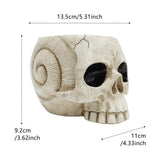 Maxbell Maxbell Skull Planter Pot Skeleton Head Resin Desktop Ornament for Desk Bedroom Home