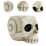 Maxbell Maxbell Skull Planter Pot Skeleton Head Resin Desktop Ornament for Desk Bedroom Home
