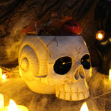 Maxbell Maxbell Skull Planter Pot Skeleton Head Resin Desktop Ornament for Desk Bedroom Home