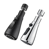 Maxbell 360° Rotating Faucet Extender Practical for Washing Vegetables Restroom Sink Black