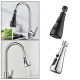 Maxbell 360° Rotating Faucet Extender Practical for Washing Vegetables Restroom Sink Black
