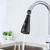 Maxbell 360° Rotating Faucet Extender Practical for Washing Vegetables Restroom Sink Black