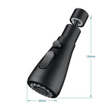 Maxbell 360° Rotating Faucet Extender Practical for Washing Vegetables Restroom Sink Black