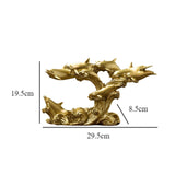 Maxbell Maxbell Dolphin Figurine Sea Animal Sculpture Statue for Living Room Kitchen Home