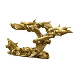Maxbell Maxbell Dolphin Figurine Sea Animal Sculpture Statue for Living Room Kitchen Home