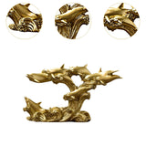 Maxbell Maxbell Dolphin Figurine Sea Animal Sculpture Statue for Living Room Kitchen Home
