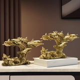 Maxbell Maxbell Dolphin Figurine Sea Animal Sculpture Statue for Living Room Kitchen Home