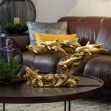 Maxbell Maxbell Dolphin Figurine Sea Animal Sculpture Statue for Living Room Kitchen Home